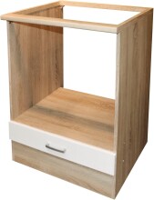 Herdumbauschrank >Ailina< in Sonoma-Eiche / weiß - 60x90x60 (BxHxT)
