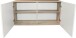 Hängeschrank >Ailina< in Sonoma-Eiche / weiß, Holzwerkstoff - 100x50x31 (BxHxT)