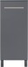 Kühlumbauschrank >Benedicto< in anthrazit / Sonoma-Eiche - 60x139x60 (BxHxT)