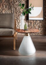 Beistelltisch >1107< in Massivholz Akazie, Gestell...