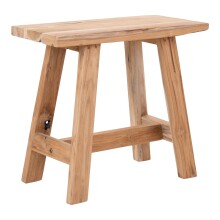 Hocker >Barcelona< in natur, Teak - 50x45x25cm (BxHxT)