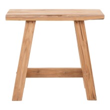 Hocker >Barcelona< in natur, Teak - 50x45x25cm (BxHxT)