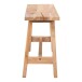 Sitzbank >Barcelona< in Natur, Teak - 90x45x25cm (BxHxT)