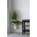 Schuhbank >Padova< in Grau, Stoff - 34x50x100cm (BxHxT)