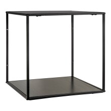Wandregal >Vita< in Schwarz, Melamin - 36x36x36cm (BxHxT)