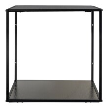 Wandregal >Vita< in Schwarz, Melamin - 36x36x36cm (BxHxT)