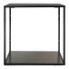 Wandregal >Vita< in Schwarz, Melamin - 36x36x36cm (BxHxT)