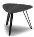 Couchtisch >Liv< in schwarz / Keramik dunkel - 45x35x45 (BxHxT)