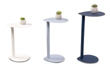 Beistelltisch >Fly< in weiß, Metall - 34x46x32cm (BxHxT)