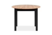 Esstisch >Coburg< in Artisan Oak / schwarz - 100x76x100cm (BxHxT)
