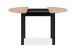 Esstisch >Coburg< in Artisan Oak / schwarz - 100x76x100cm (BxHxT)