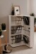 Schuhschrank >Satos< in weiß - 50x105x34cm (BxHxT)