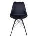 Schalenstuhl >Oslo< (2er-Set) in Schwarz, Glattlederoptik - 48x86x55cm (BxHxT)