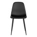 Polsterstuhl >Stockholm< (2er-Set) in Schwarz - 47x88x50 (BxHxT)