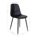 Polsterstuhl >Stockholm< (2er-Set) in Schwarz - 47x88x50 (BxHxT)