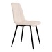 Polsterstuhl >Middelfart< (2er-Set) in Weiss, Stoff - 44x86x55cm (BxHxT)