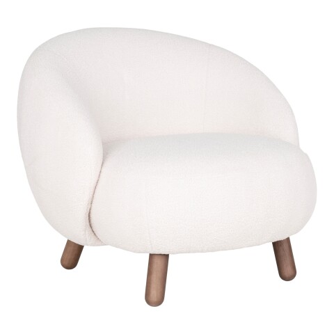 Relaxsessel >Savona< in Weiss, Stoff - 76x68x80cm (BxHxT)