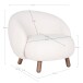 Relaxsessel >Savona< in Weiss, Stoff - 76x68x80cm (BxHxT)