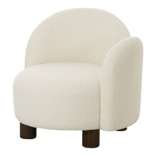 Relaxsessel >Honolulu< in Weiss, Stoff - 82x73x74cm (BxHxT)