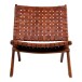 Relaxsessel >Perugia< in Braun, Leder - 66x73x74cm (BxHxT)