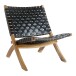 Relaxsessel >Perugia< in Schwarz, Leder - 66x73x74cm (BxHxT)