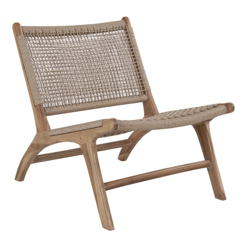 Relaxsessel >Derby< in Natur, Teak - 60x73x80cm (BxHxT)