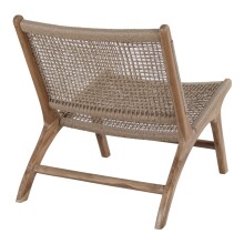 Relaxsessel >Derby< in Natur, Teak - 60x73x80cm (BxHxT)