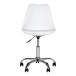 Bürostuhl >Stavanger< in Weiss, Glattlederoptik - 48x94x54cm (BxHxT)