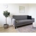 Schlafsofa >Milton< in Dunkelgrau, Stoff - 109x81x204cm (BxHxT)