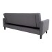 Schlafsofa >Milton< in Dunkelgrau, Stoff - 109x81x204cm (BxHxT)
