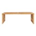 Sitzbank >Benidorm< in Braun, Teak - 140x48x35cm (BxHxT)