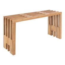 Sitzbank >Benidorm< in Braun, Teak - 90x49x30cm...