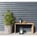 Sitzbank >Benidorm< in Braun, Teak - 90x49x30cm (BxHxT)
