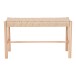 Sitzbank >Abano< in Beige, Massivholz - 80x45x35cm (BxHxT)
