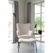 Fußhocker >Glasgow< in Weiss, Stoff - 61x36x41cm (BxHxT)