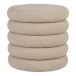 Pouf >Brooklyn< in Grau, Stoff - 44x44x44cm (BxHxT)