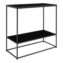 Konsolentisch >Vita< in Schwarz, Melamin - 80x80x36cm (BxHxT)
