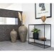 Konsolentisch >Vita< in Schwarz, Melamin - 80x80x36cm (BxHxT)