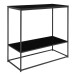 Konsolentisch >Vita< in Schwarz, Melamin - 80x80x36cm (BxHxT)