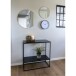 Konsolentisch >Vita< in Schwarz, Melamin - 80x80x36cm (BxHxT)