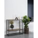 Konsolentisch >Vita< in Natur, Melamin - 80x80x36cm (BxHxT)