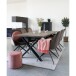 Standvitrine >Melbourne< in Schwarz, Stahl - 80x120x40cm (BxHxT)