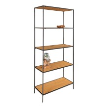 Bücherregal >Vita< in Natur, Melamin -...