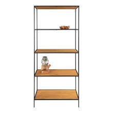 Bücherregal >Vita< in Natur, Melamin - 80x170x36cm (BxHxT)