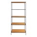 Bücherregal >Vita< in Natur, Melamin - 80x170x36cm (BxHxT)