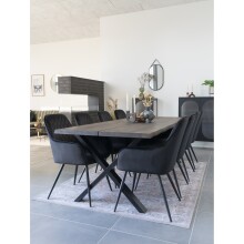Spiegel >Trapani< in Schwarz, Stahl, Glas - 35x60x2cm (BxHxT)