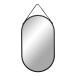 Spiegel >Trapani< in Schwarz, Stahl, Glas - 35x60x2cm (BxHxT)
