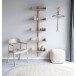 Wandregal >Villa< in Hellbraun, Bambus - 50x180x25cm (BxHxT)