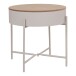 Beistelltisch >Sisco< in Grau, Melamin, MDF, Stål - 40x40x40cm (BxHxT)