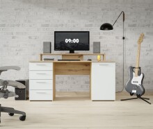 Schreibtisch >Net< in Artisan Eiche und Hellgrau -...